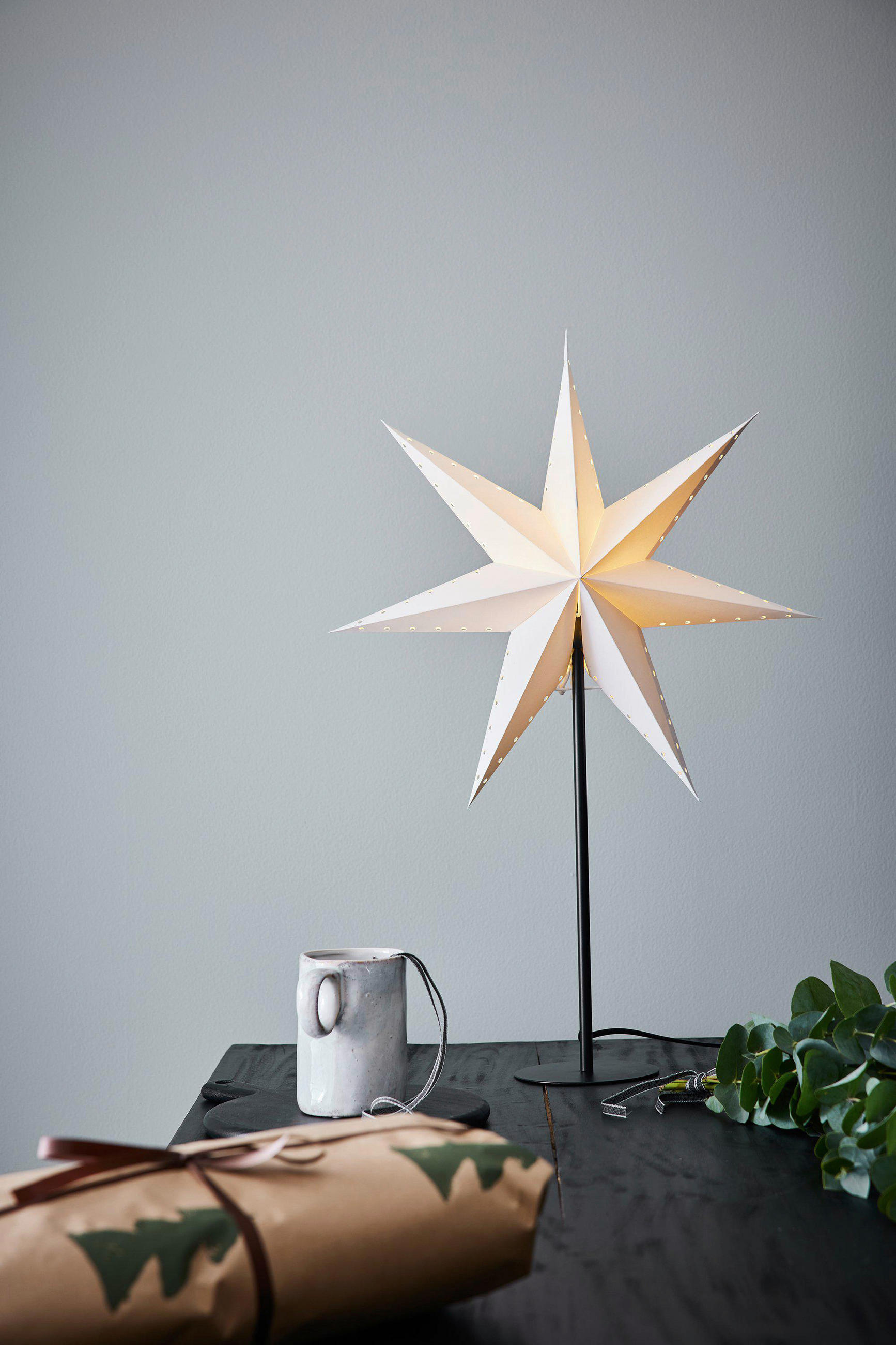 DEKOSTERN LIVELY  - Weiß, Basics, Papier (45/65/16cm) - Markslöjd