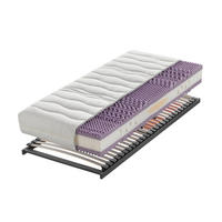 MATRATZENSET 100/200 cm  - Anthrazit/Rot, Basics, Holz (100/200cm) - Sleeptex