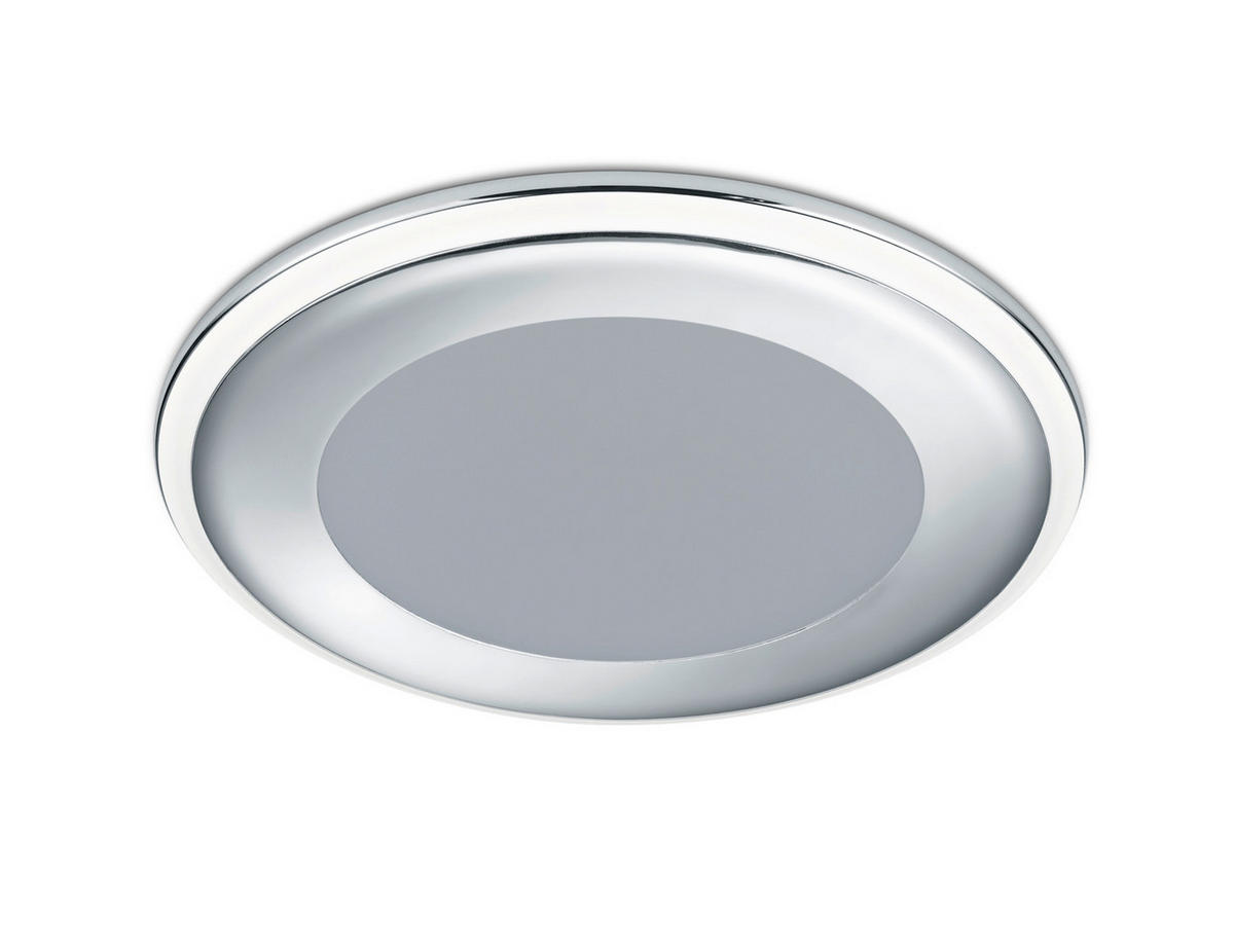 LED-EINBAUSPOT 14,8 cm  - Chromfarben, Basics, Kunststoff (14,8cm) - Trio Leuchten