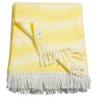 PLÄD 140/200 cm  - ljusgul/cremefärgad, Klassisk, textil (140/200cm) - Tom Tailor