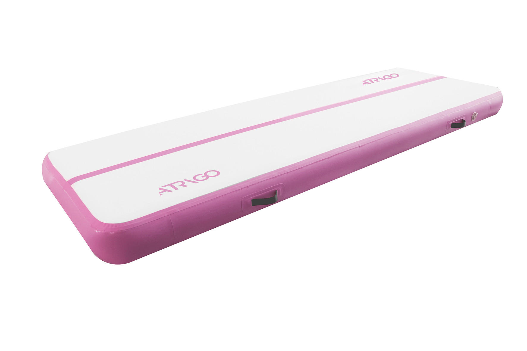 GYMNASTIKMATTE aufblasbar 300/100/20 cm  - Rosa/Weiß, KONVENTIONELL, Kunststoff (300/100/20cm) - Atrigo