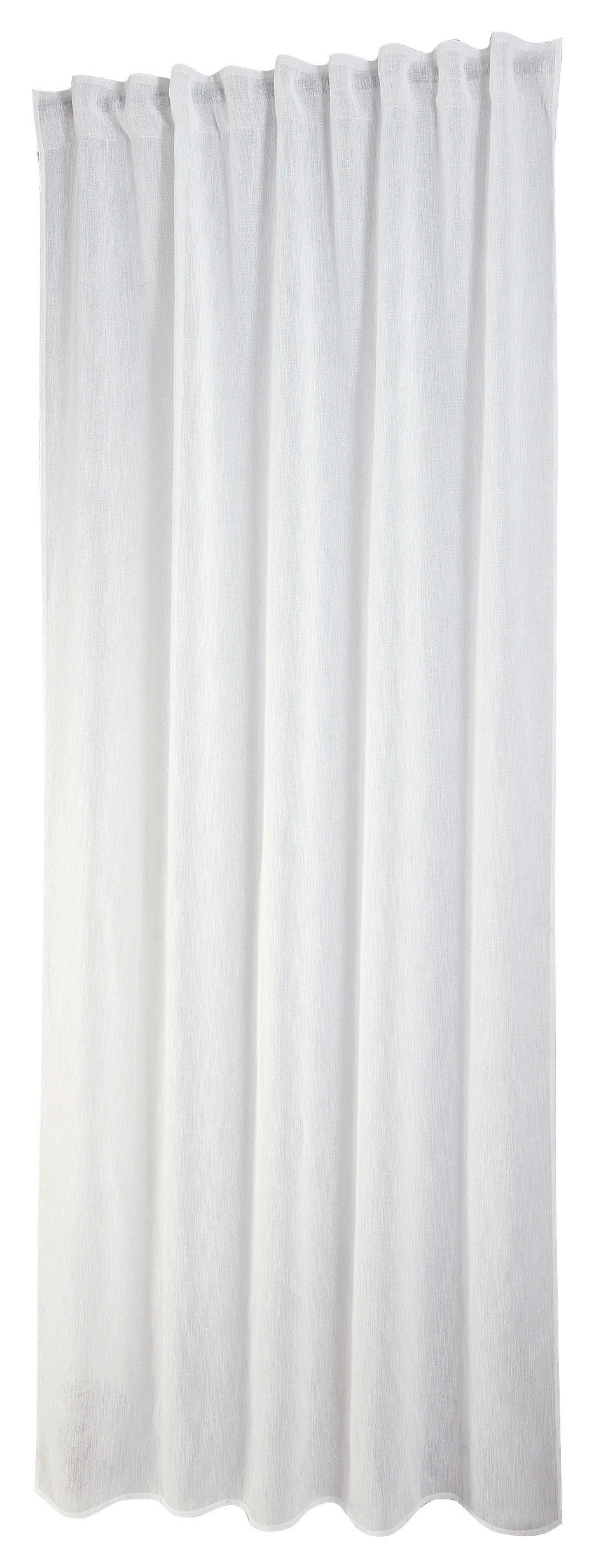 HOTOVÝ ZÁVES, polopriehľadné, 140/245 cm - biela, Basics, textil (140/245cm) - Esposa