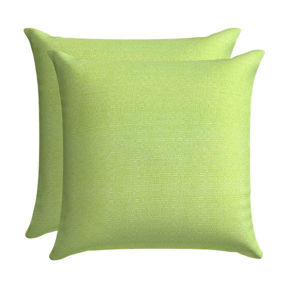 ZIERKISSENSET in Limette Uni 48/48 cm  - Limette, Basics, Textil (48/48cm)