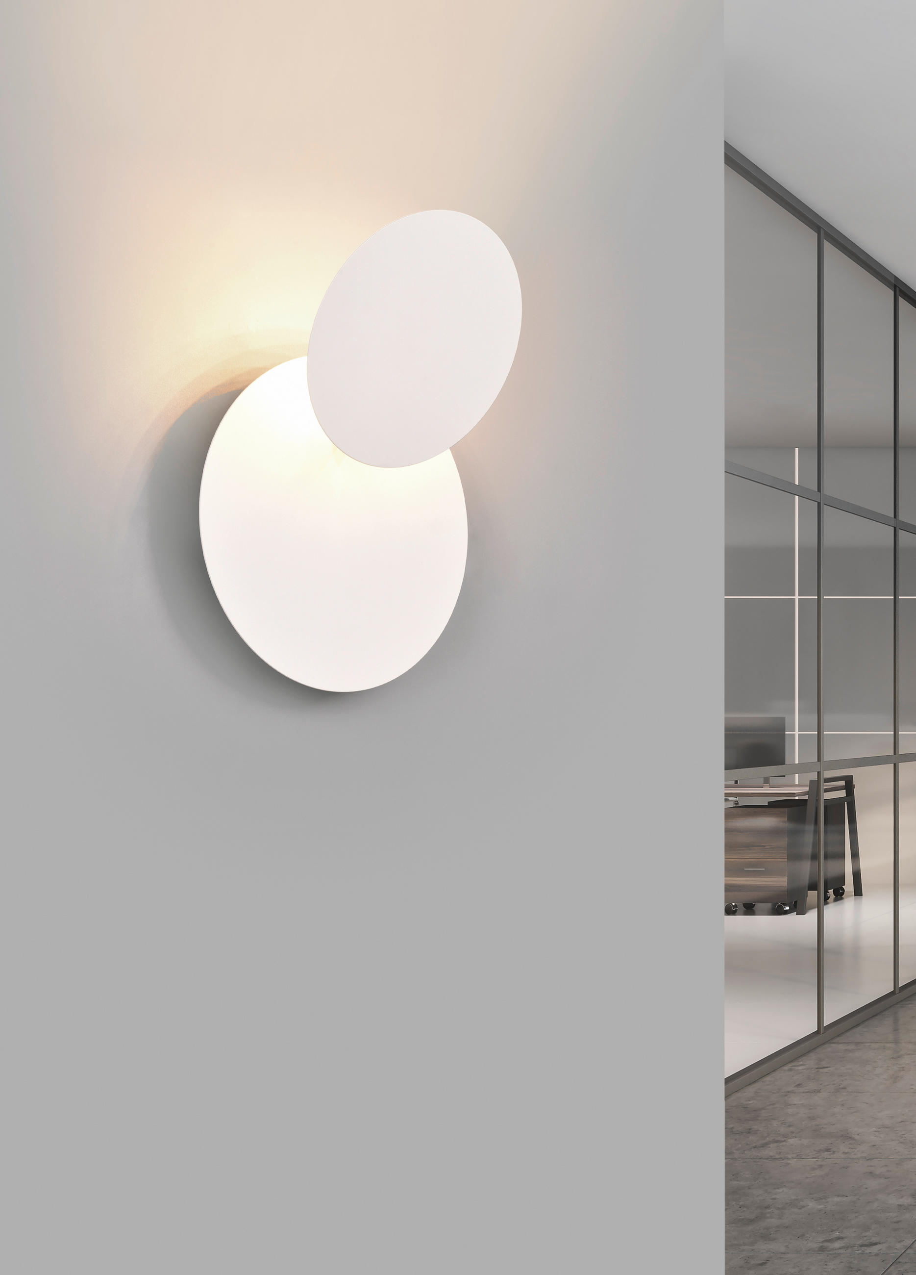 LED-WANDLEUCHTE 18/7,2 cm   - Weiß, Design, Metall (18/7,2cm)