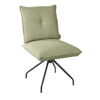 STUHL - Beige/Schwarz, Design, Textil/Metall (50/90/70cm) - Dieter Knoll