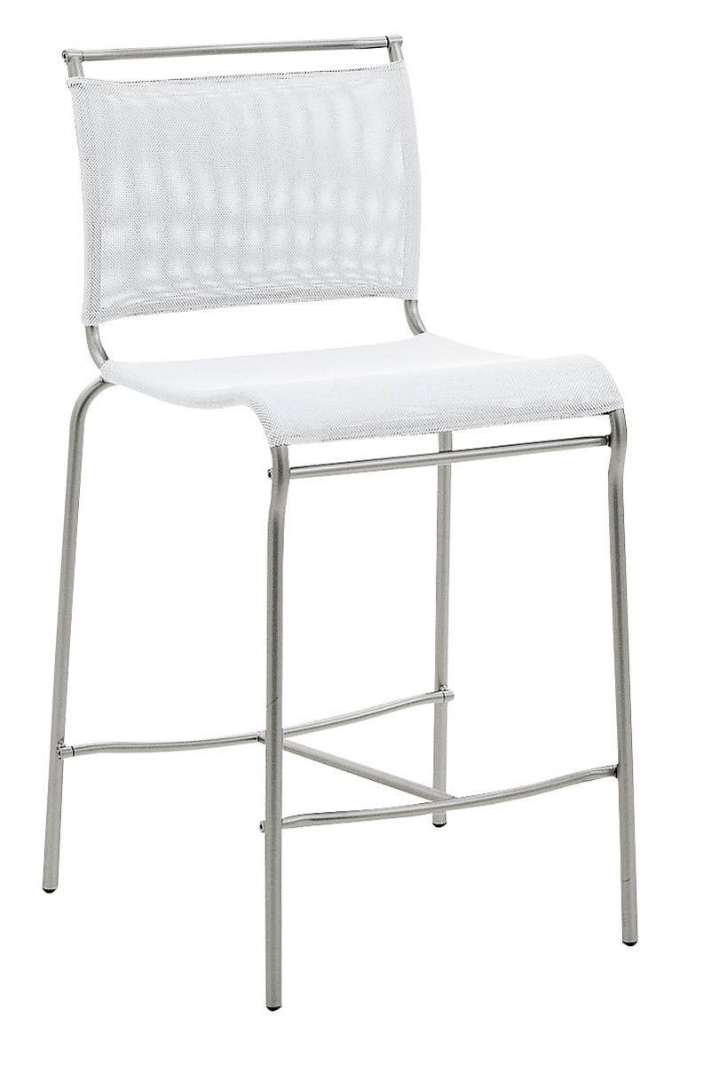 TRESENSTUHL Netz Grau  - Grau, Design, Textil/Metall (51/96,5/53cm) - Connubia 