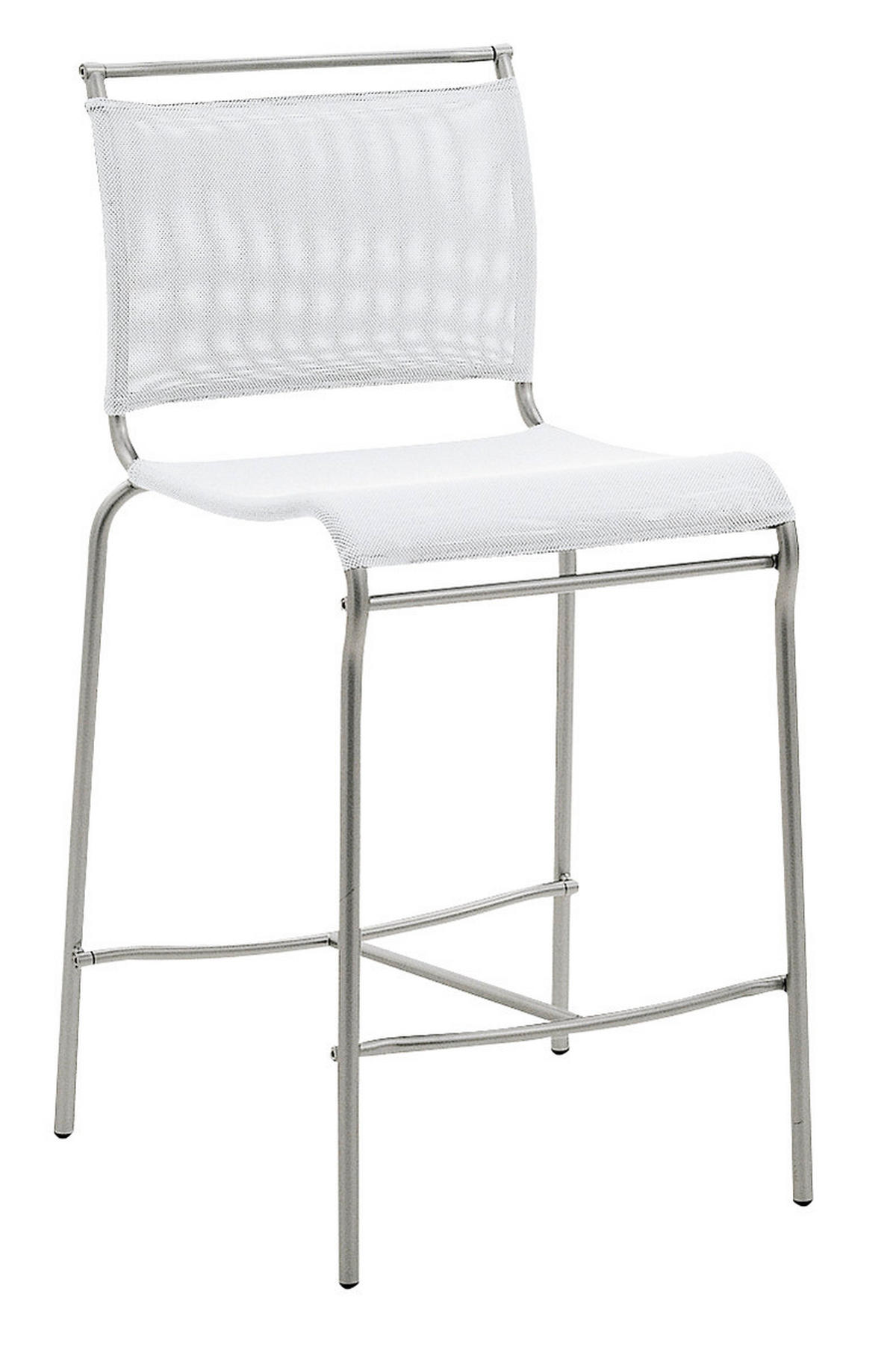 TRESENSTUHL Netz Grau  - Grau, Design, Textil/Metall (51/96,5/53cm) - Connubia 