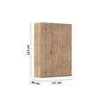 DREHTÜRENSCHRANK 151/223/60 cm 3-türig Sonoma Eiche  - Silberfarben/Sonoma Eiche, Design, Holzwerkstoff/Kunststoff (151/223/60cm) - Novel