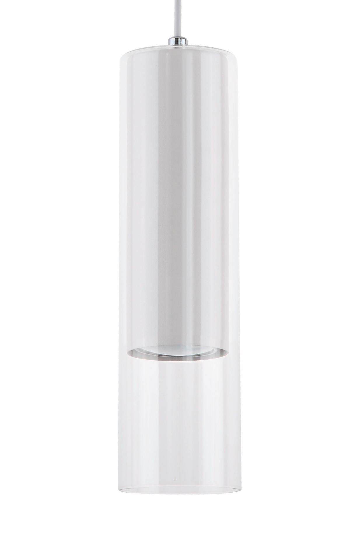 HÄNGELEUCHTE 7/150 cm    - Weiss, Basics, Glas (7/150cm)