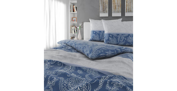 BETTWÄSCHE Satin 200/200 cm  - Blau, Textil (200/200cm) - Novel