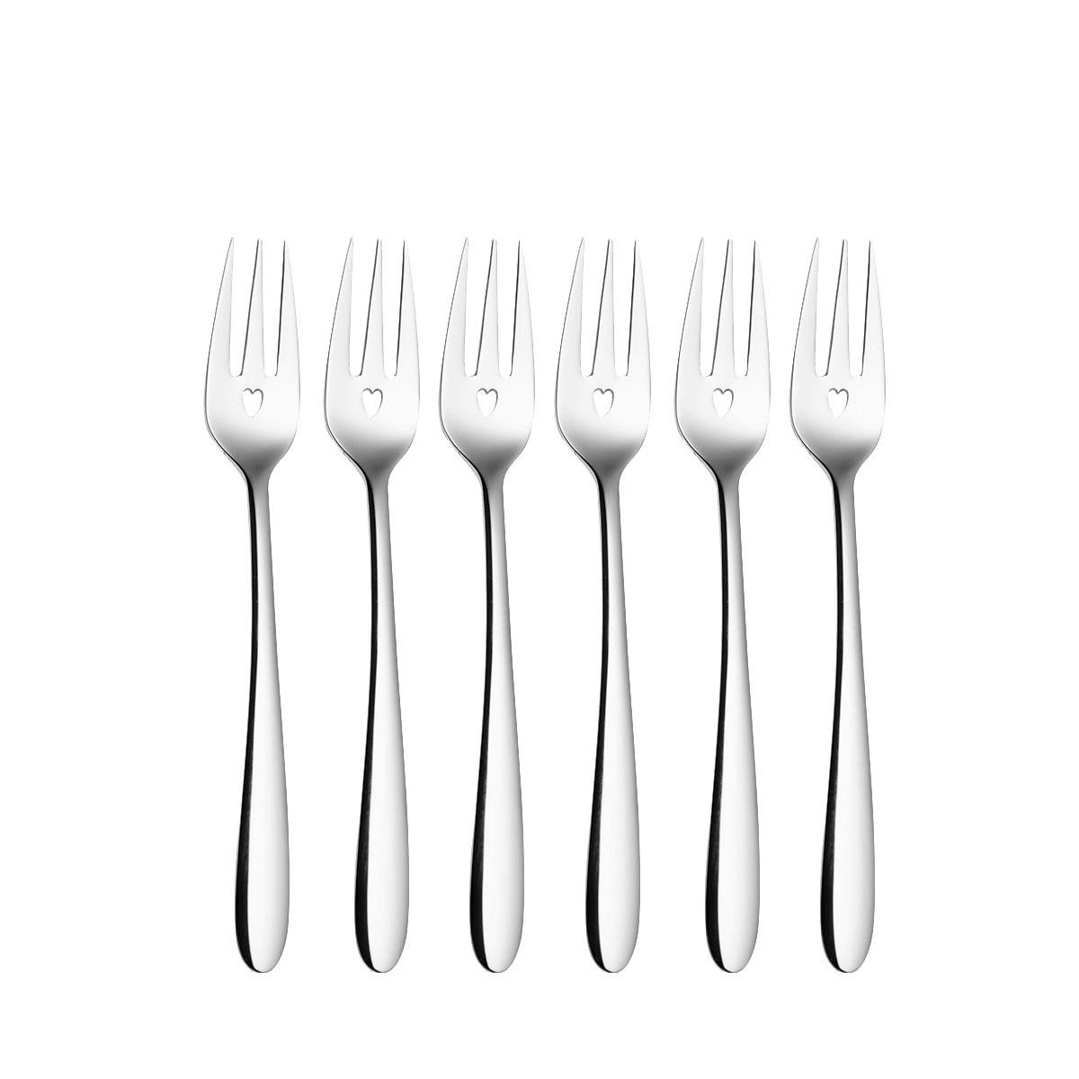 SADA PRÍBOROV, ušľachtilá oceľ, 6-dielne - farba ušľachtilej ocele, Romantik / Landhaus, kov - Sola