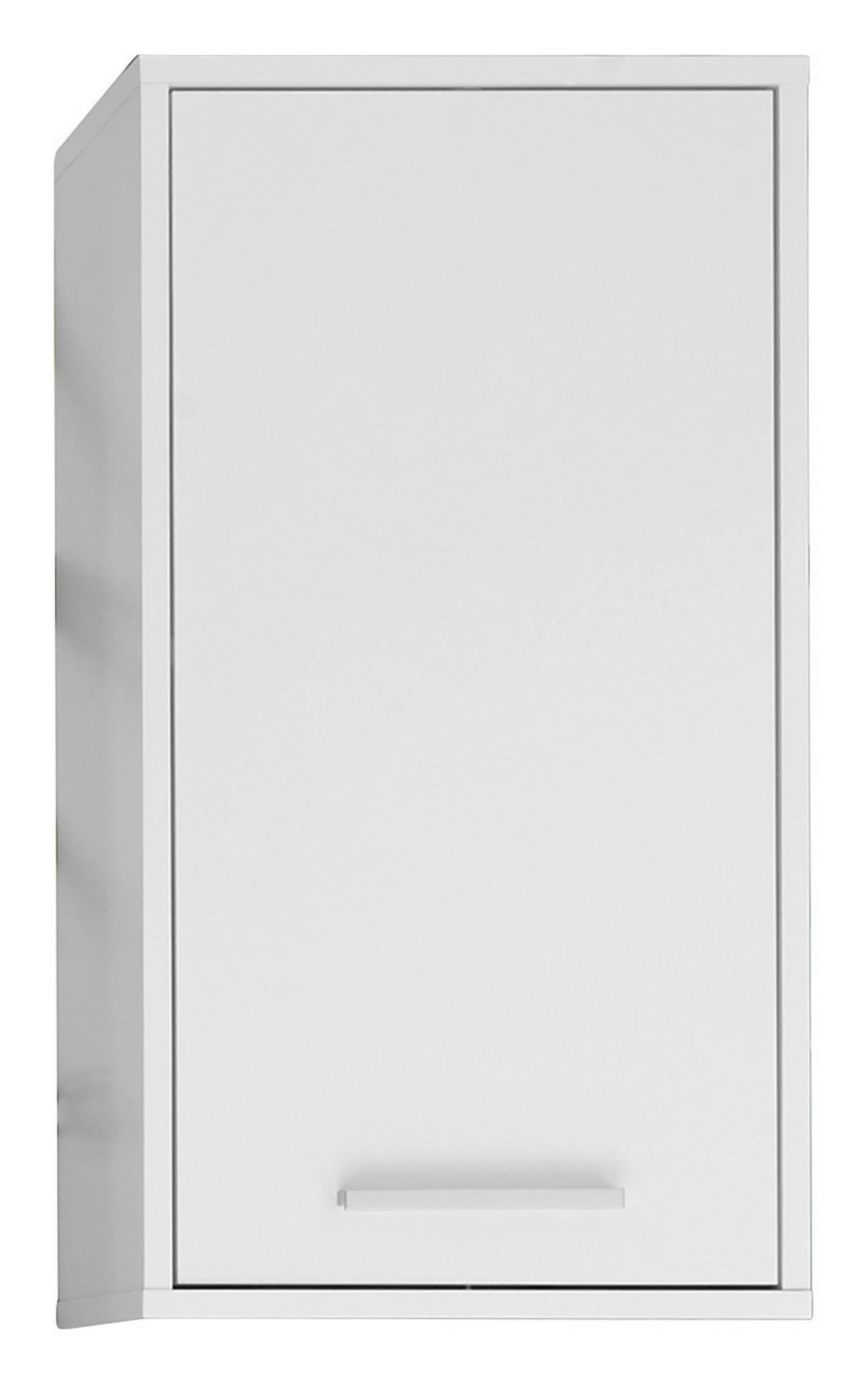 FALISZEKRÉNY 38/72/23 cm  - alumínium színű/fehér, Design, műanyag/faalapú anyag (38/72/23cm) - Xora