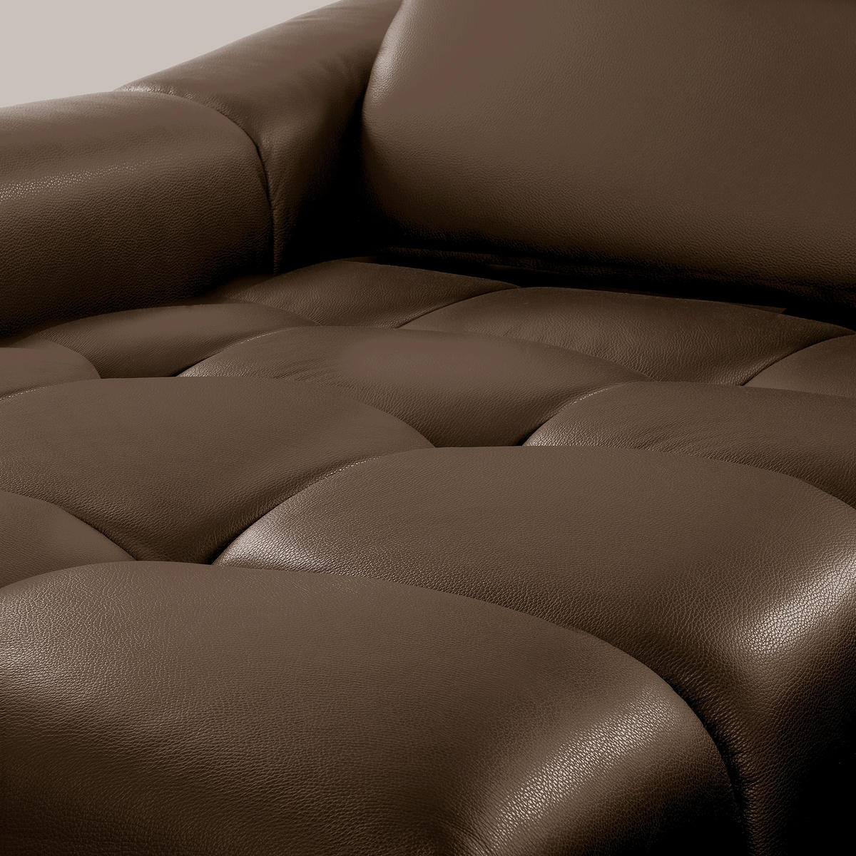 ECKSOFA AVEIRO Braun Echtleder Bettkasten, Kopfteilverstellung, Sitzvorzug  - Schwarz/Braun, Design, Leder/Kunststoff (177/274cm) - Livetastic
