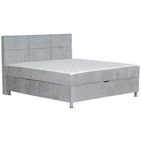 BOX KREVET 120/200 cm     svijetlo siva  - boje kroma/svijetlo siva, Moderno, drvni materijal/drvo (120/200cm) - Ti'me
