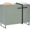 WASCHBECKENUNTERSCHRANK 80/64/41 cm  - Schwarz/Grün, LIFESTYLE, Holzwerkstoff/Kunststoff (80/64/41cm) - home24
