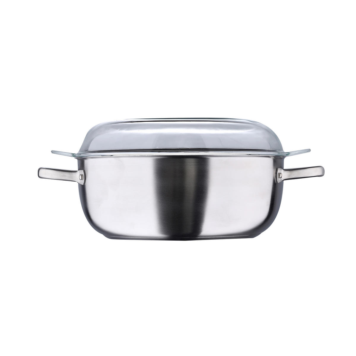 BRÄTER  - Transparent/Silberfarben, Basics, Glas/Metall (29,5/25/11cm)