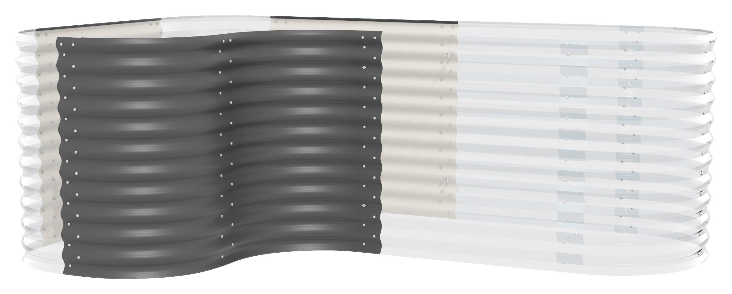 HOCHBEET-ERWEITERUNG 80/85,8/80 cm  - Anthrazit, Basics, Metall (80/85,8/80cm)