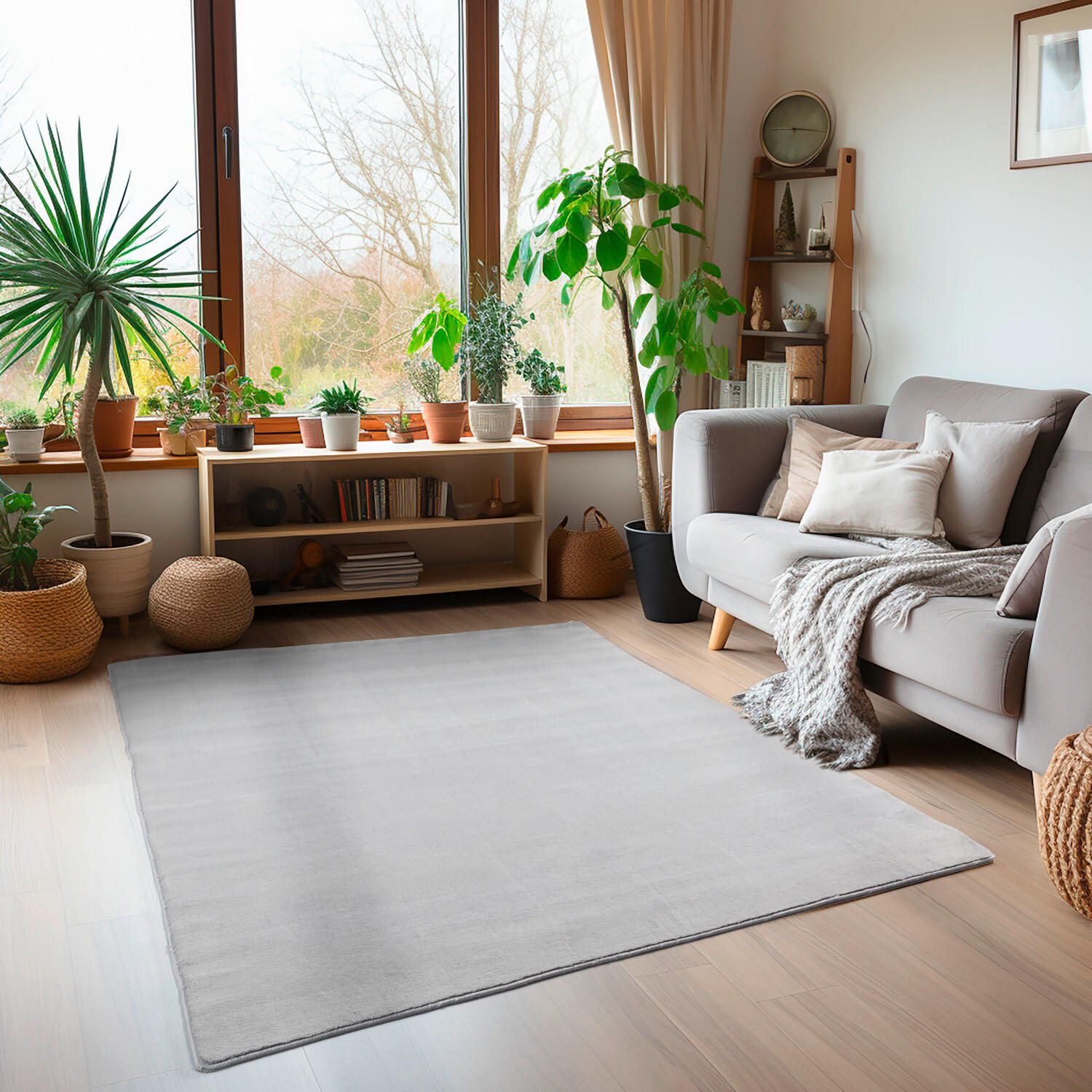 FLACHWEBETEPPICH 240/340 cm Sky Silberfarben  - Silberfarben, Design, Textil (240/340cm) - Novel