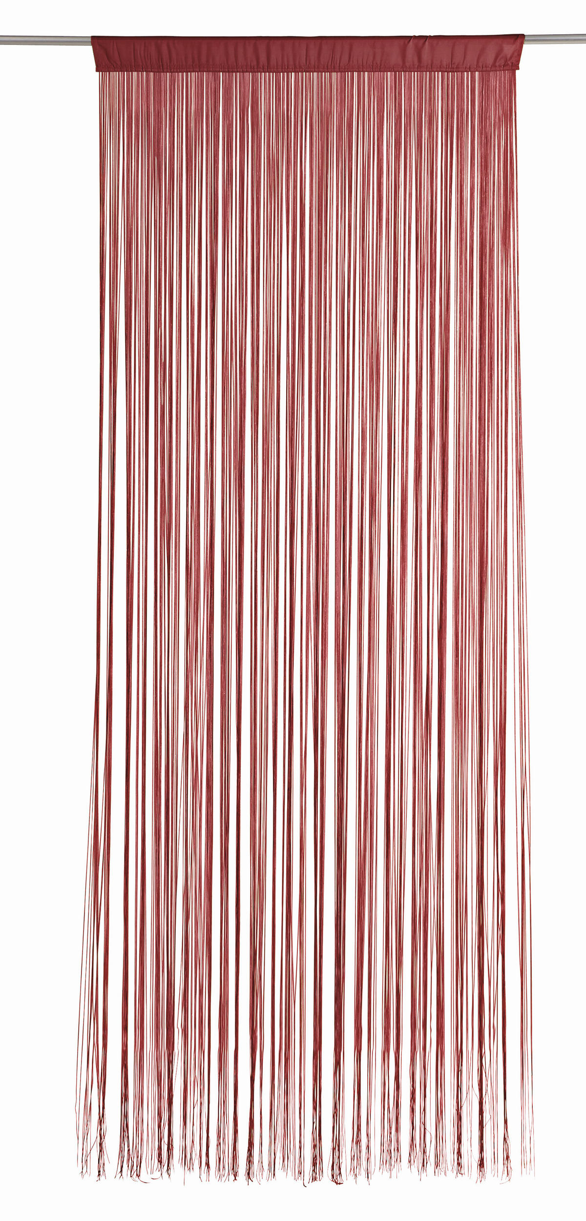 NITASTA ZAVESA UNI, RDEČA  prosojno   90/245 cm  - rdeča, Konvencionalno, tekstil (90/245cm) - Boxxx