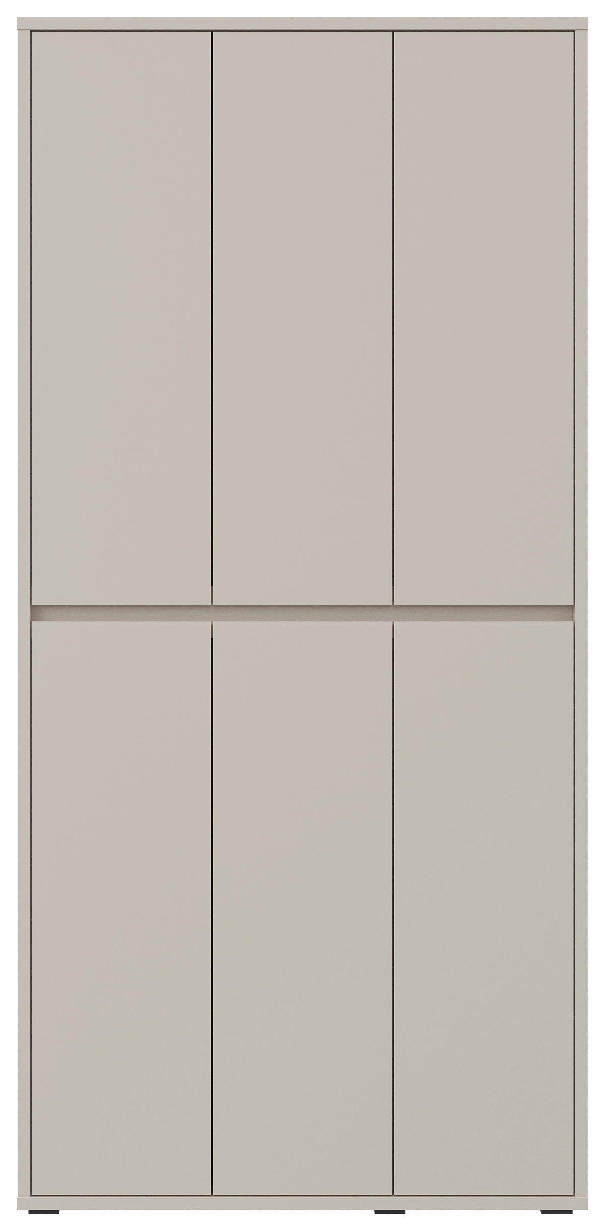 CIPŐSSZEKRÉNY 100/210/34 cm  - kasmírszínű/antracit, Konventionell, műanyag/faalapú anyag (100/210/34cm) - Xora