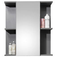 SPIEGELSCHRANK 60/71/20 cm  - Anthrazit, Natur, Glas/Holzwerkstoff (60/71/20cm) - Xora