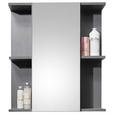 SPIEGELSCHRANK 60/71/20 cm  - Anthrazit, Natur, Glas/Holzwerkstoff (60/71/20cm) - Xora