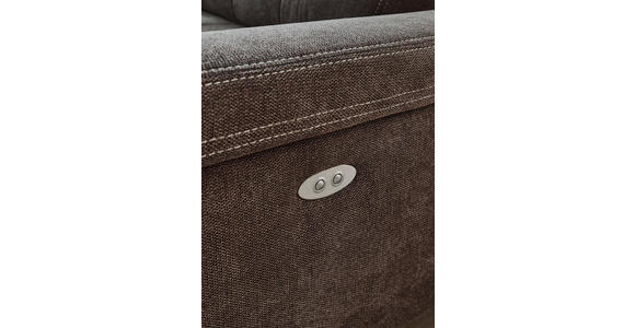 WOHNLANDSCHAFT Hellbraun Webstoff - Hellbraun/Eichefarben, Natur, Holz/Textil (336/174cm) - Voleo