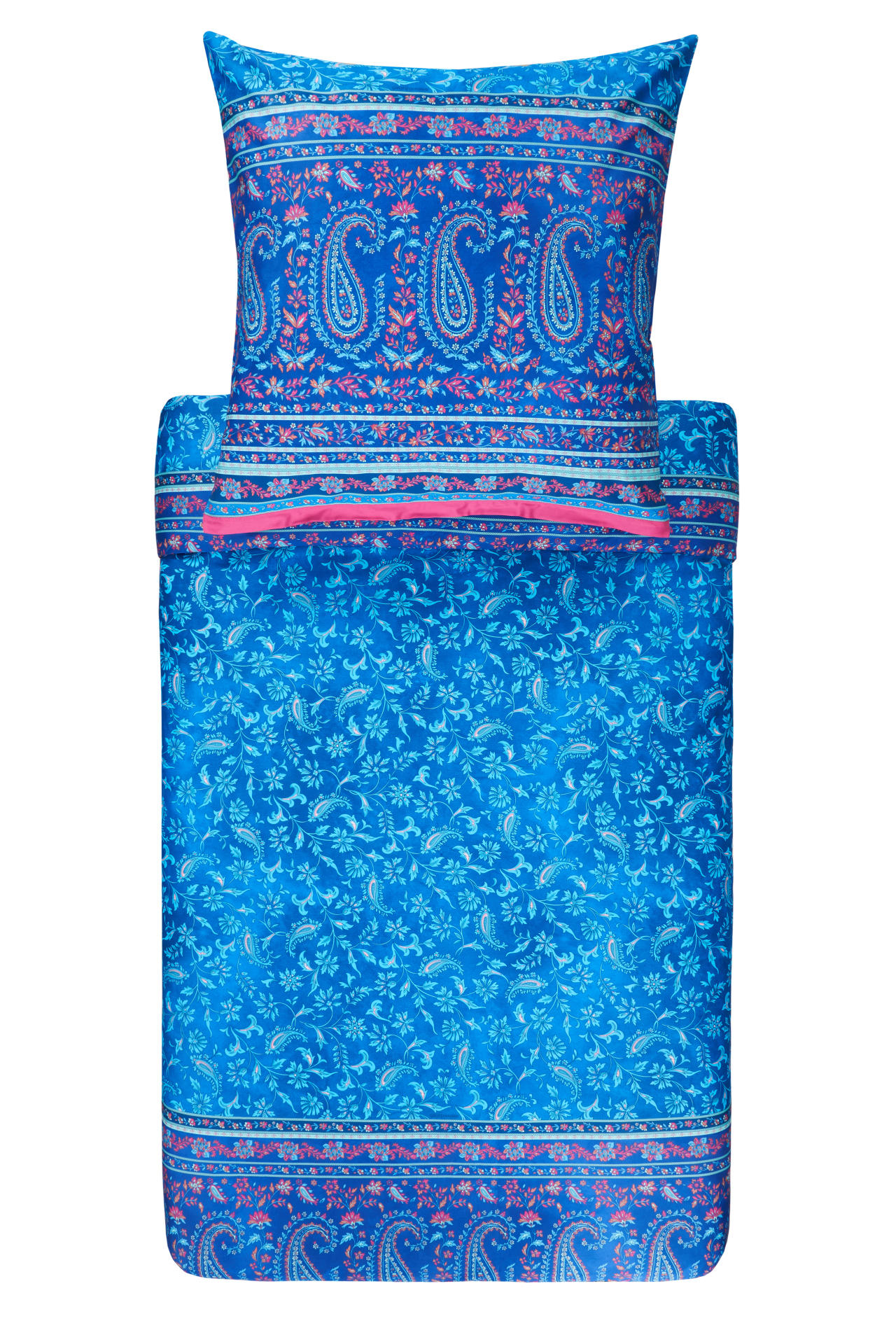 WENDEBETTWÄSCHE COMO  - Blau, LIFESTYLE, Textil (135/200cm) - Bassetti