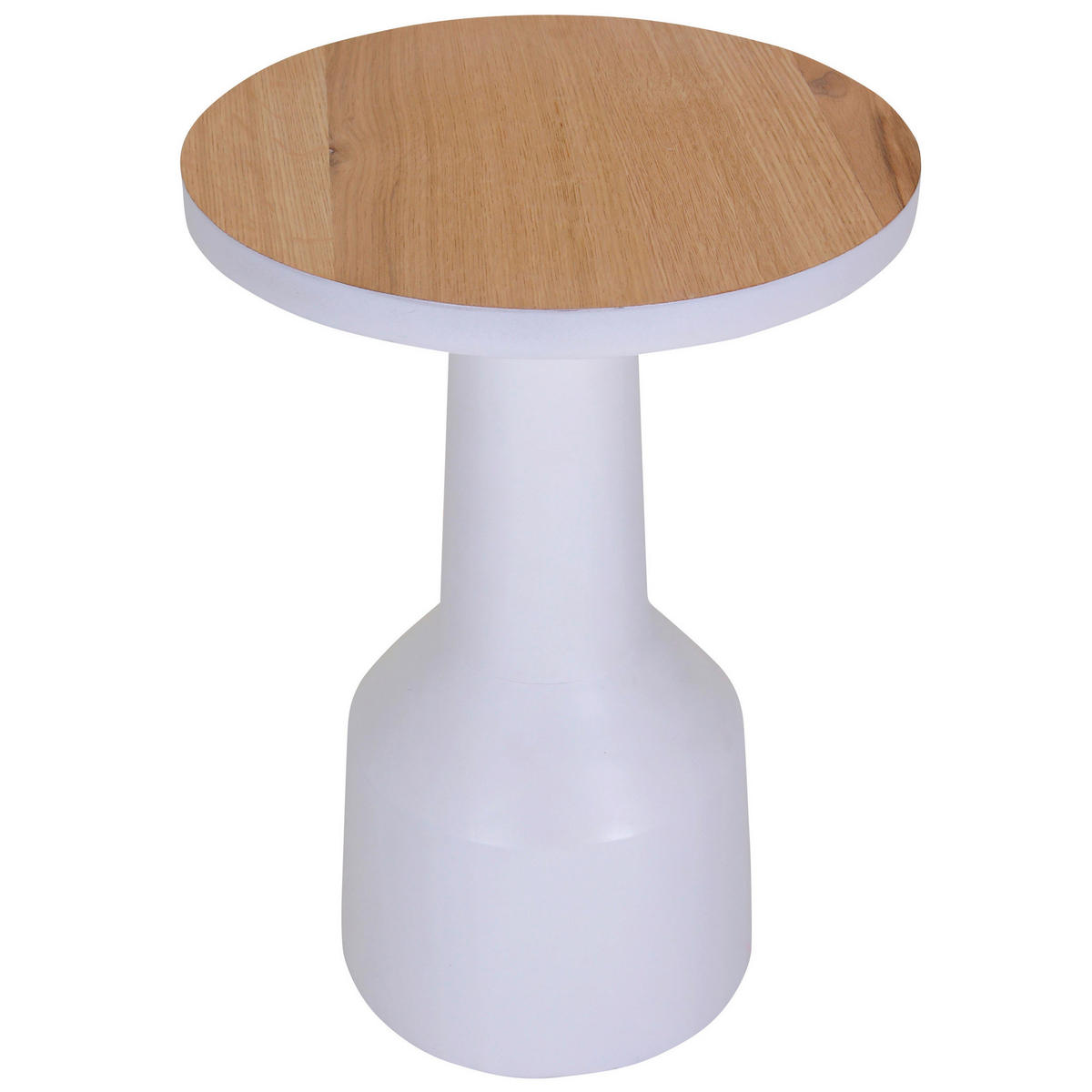 COUCHTISCH 35/35/50 cm rund Weiß, Eichefarben  - Eichefarben/Weiß, Design, Holz/Holzwerkstoff (35/35/50cm) - Landscape