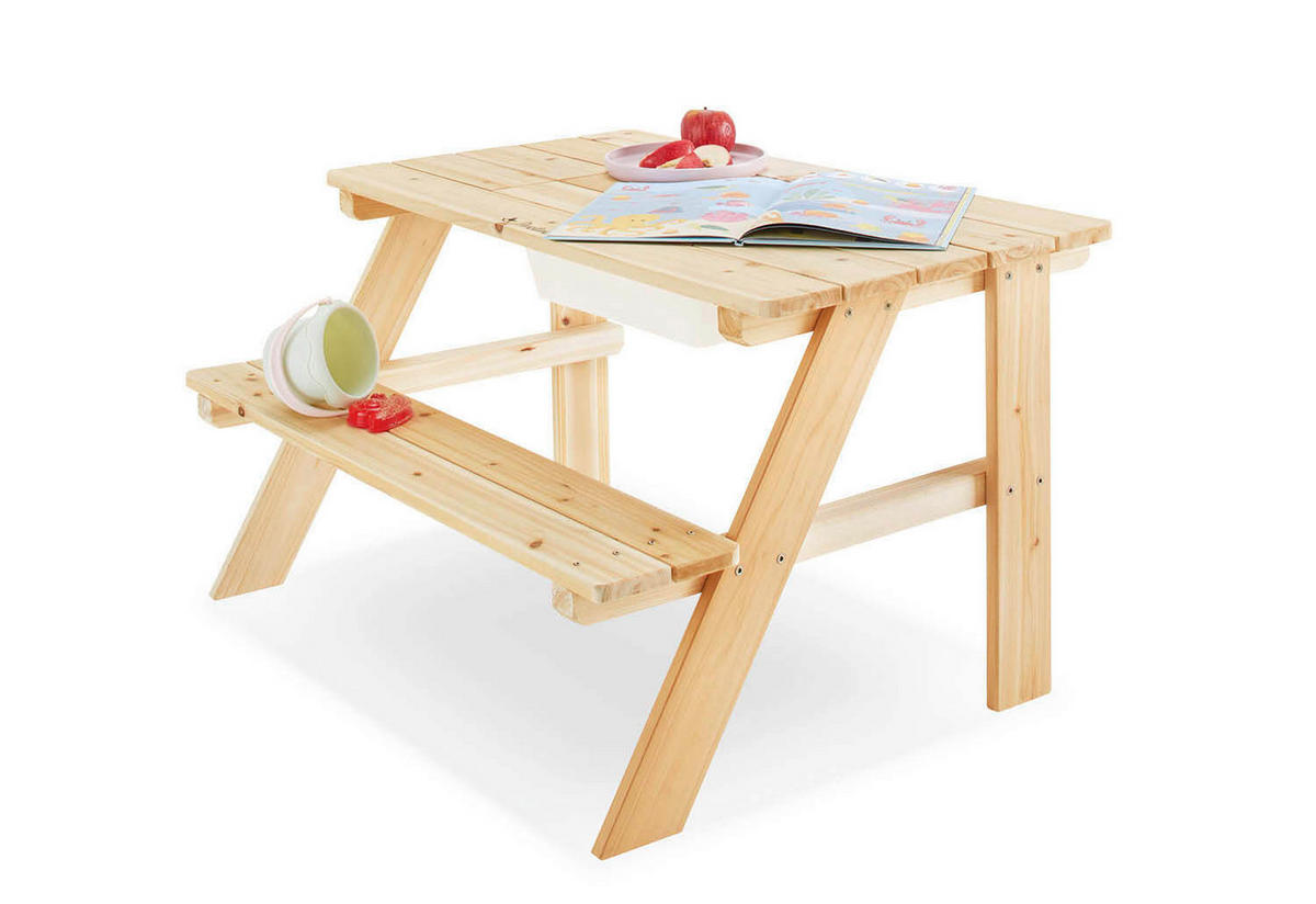 KINDERSITZGRUPPE KNUT  - Naturfarben, Basics, Holz (88/50/68cm) - Pinolino