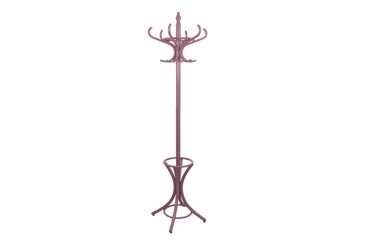 GARDEROBENSTÄNDER in Lila   - Lila, Design, Holz (53/53/184cm) - MID.YOU