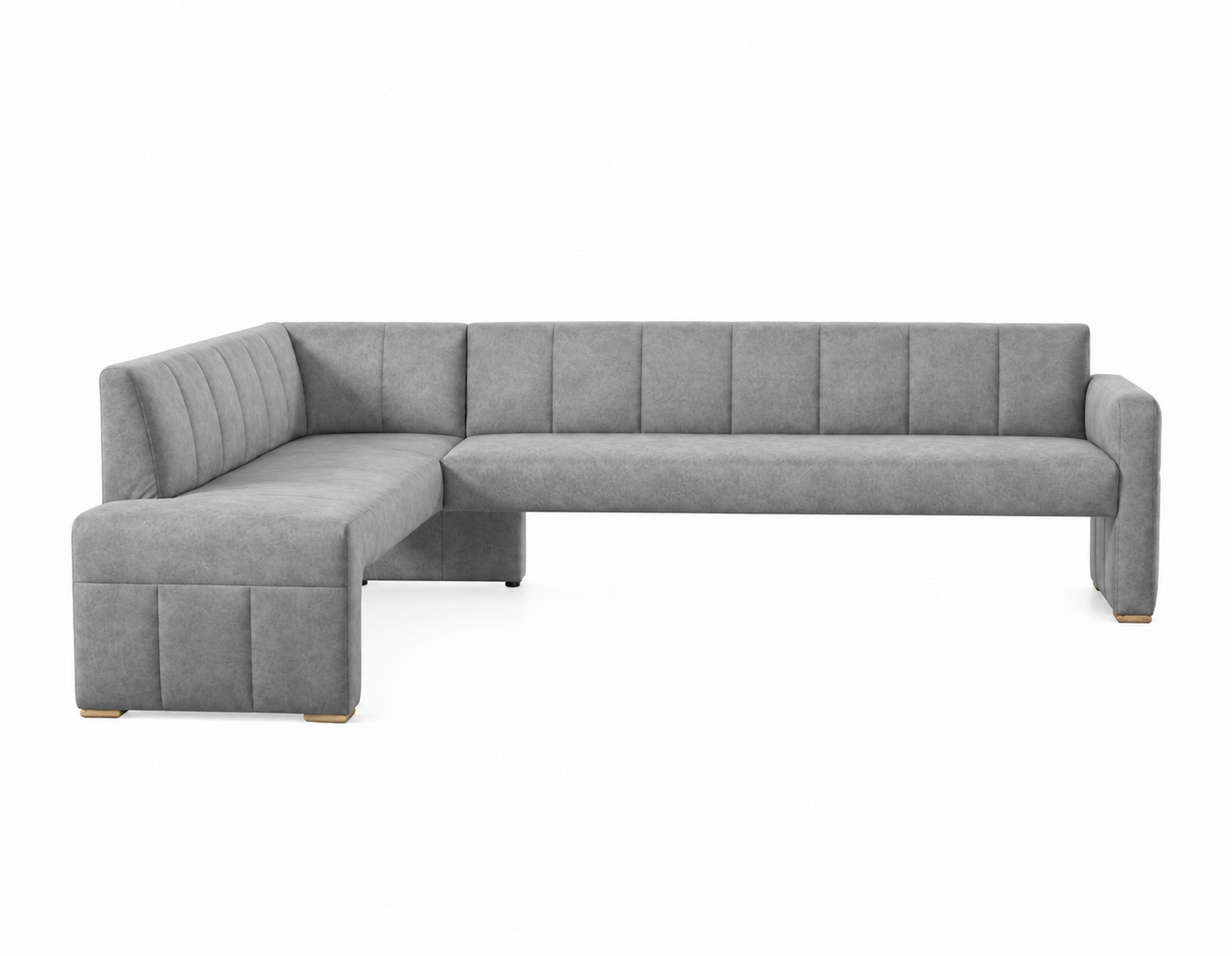 UGAONA KLUPA  siva   - siva/boja hrasta, Moderno, drvo/tekstil (265/199cm) - Livetastic
