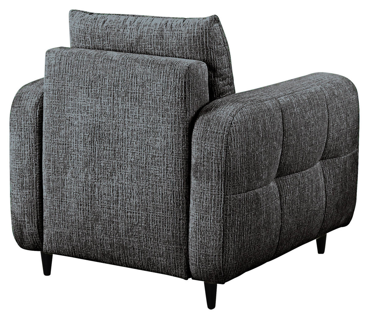 COCKTAILSESSEL Flachgewebe Anthrazit    - Anthrazit/Schwarz, Design, Holz/Textil (90/88/91cm) - Lomoco