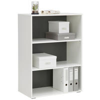 REGÁL, bílá, antracitová, 75/103,8/40 cm - bílá/antracitová, Basics, kompozitní dřevo/plast (75/103,8/40cm) - Hom`in