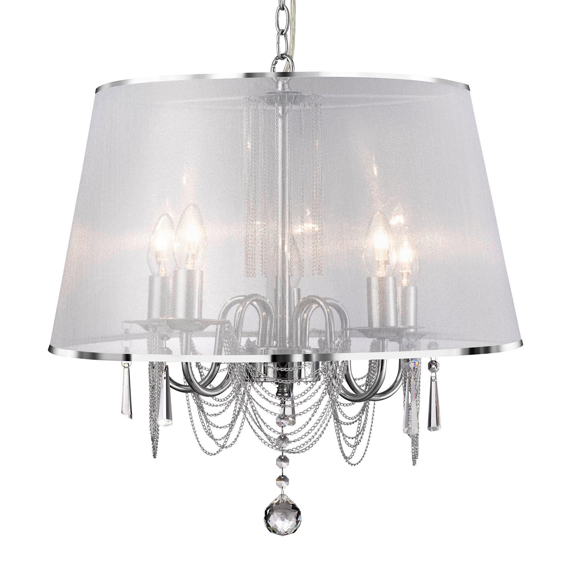 HÄNGLAMPA VENETIAN 50/140 cm  - kromfärg, Design, metall/glas (50/140cm)