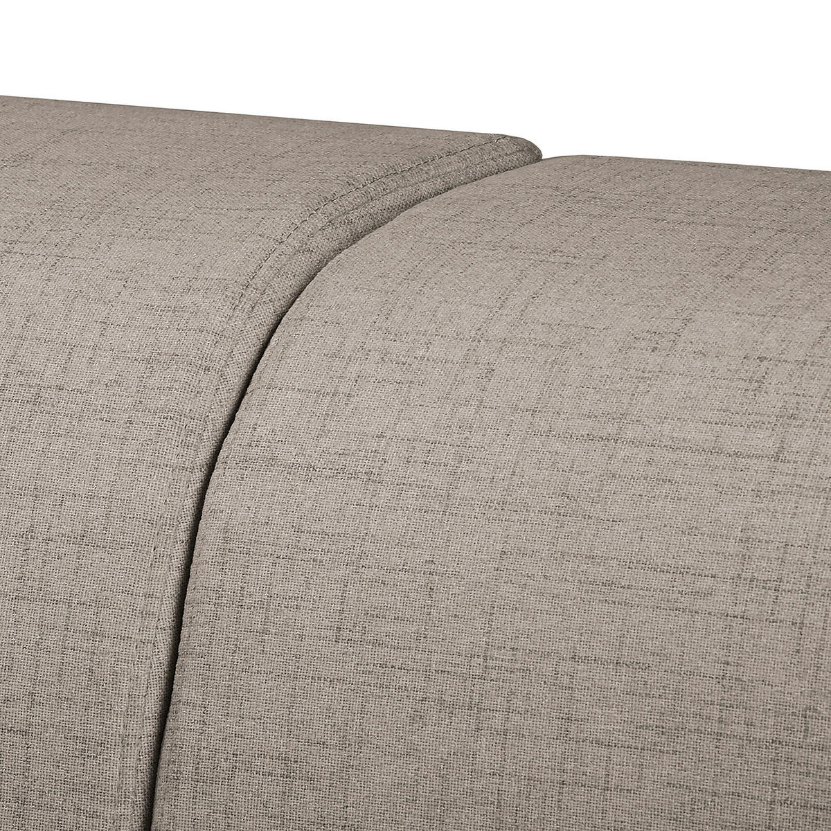 ECKSOFA Bella Graphitfarben Textilgeflecht  - Wengefarben/Graphitfarben, Design, Holz/Textil (257/174cm) - Livetastic