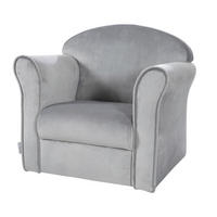 KINDERSESSEL roba Lil Sofa  - Silberfarben/Grau, Basics, Textil (49/43/39cm) - Roba