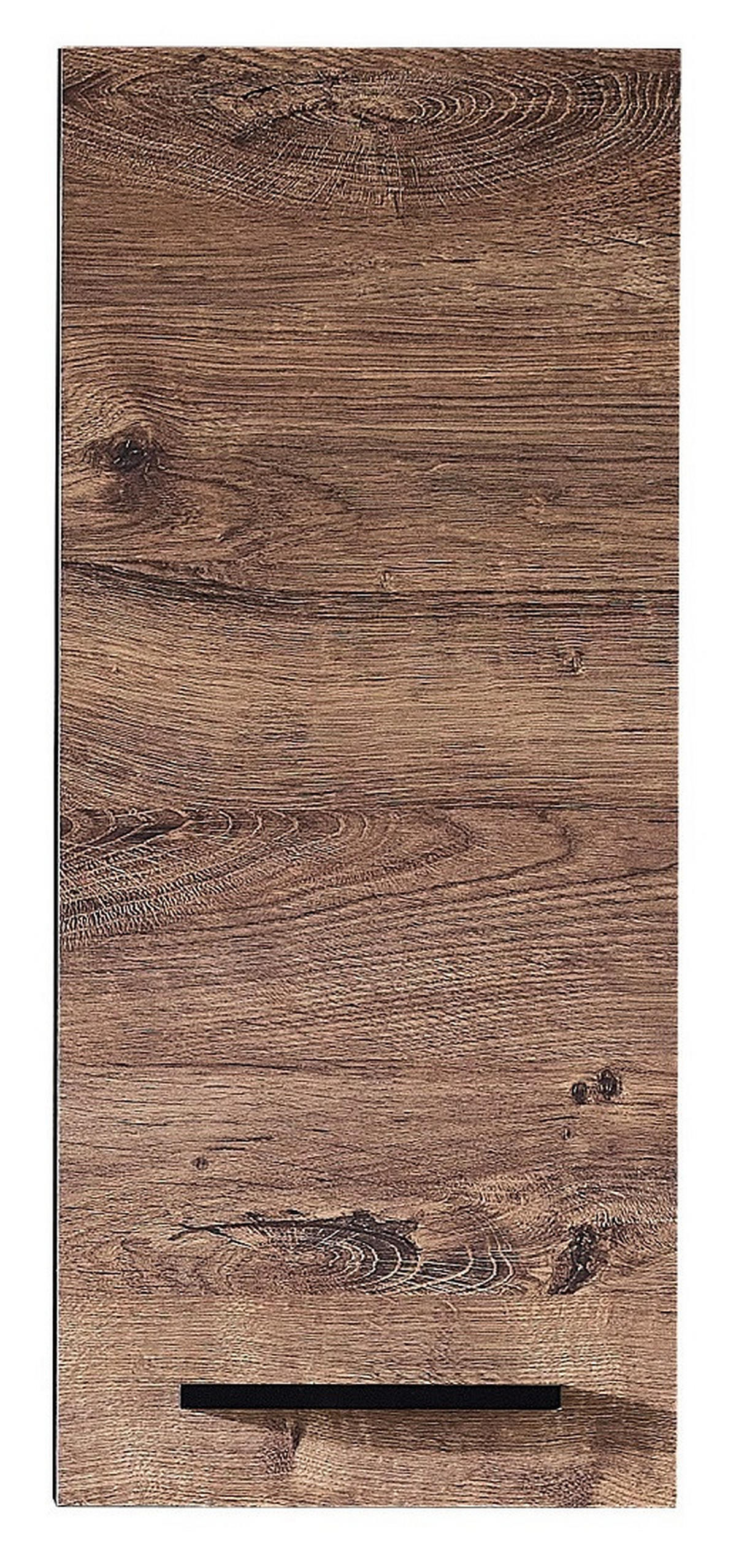 HÄNGESCHRANK 30/70/20 cm  - Eichefarben/Schwarz, KONVENTIONELL, Glas/Holzwerkstoff (30/70/20cm) - Xora