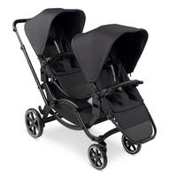 GESCHWISTERWAGEN Zoom 2  - Schwarz, Basics, Textil/Metall (121/60/118cm) - ABC Design