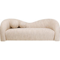 2-SITZER-SOFA Webstoff Creme  - Creme, MODERN, Holz/Kunststoff (201/71/94cm) - Kare-Design