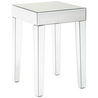 BEISTELLTISCH 40/40/60 cm Klar quadratisch  - Klar, Trend, Glas/Holzwerkstoff (40/40/60cm) - Xora