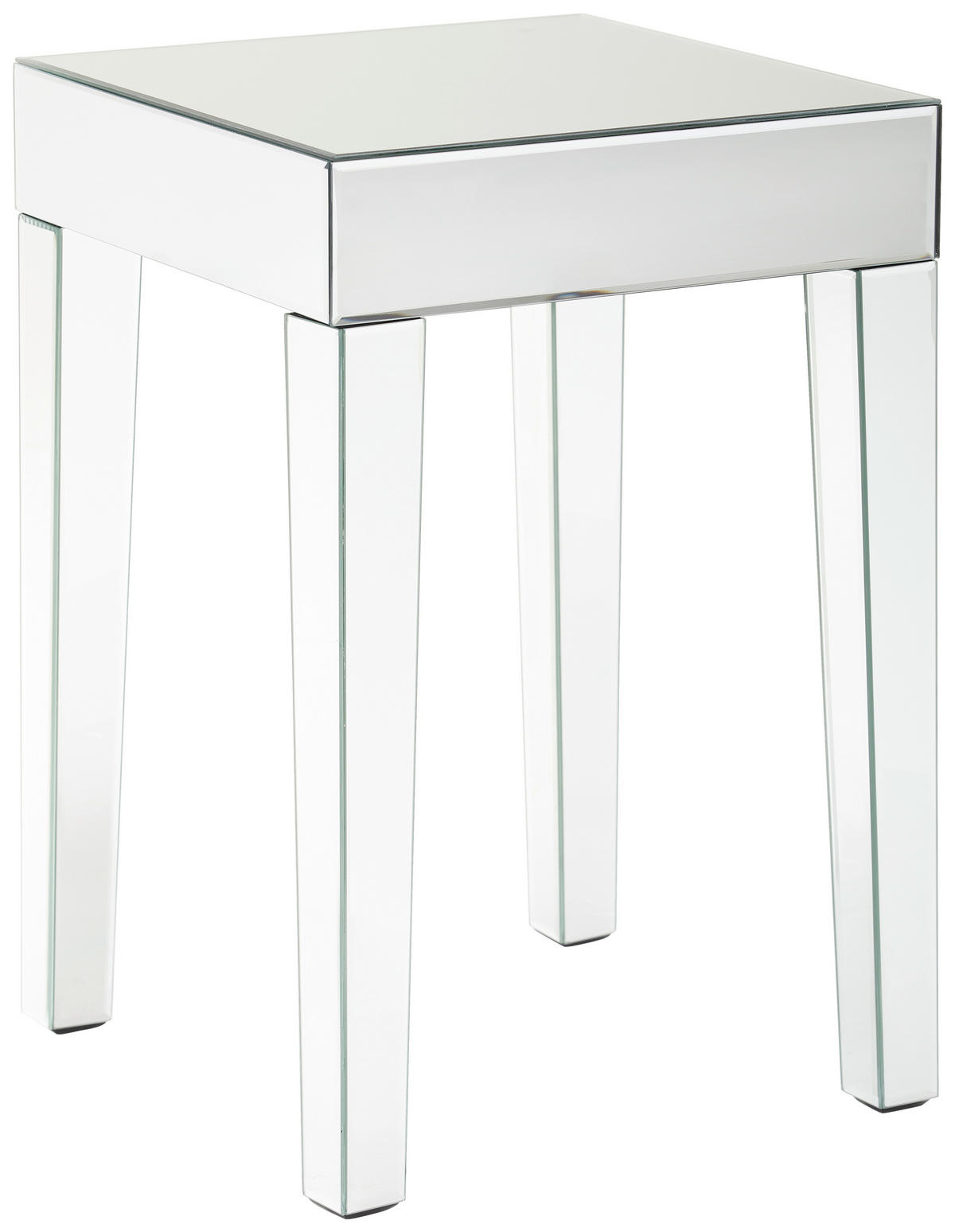 BEISTELLTISCH 40/40/60 cm Klar quadratisch  - Klar, Trend, Glas/Holzwerkstoff (40/40/60cm) - Xora