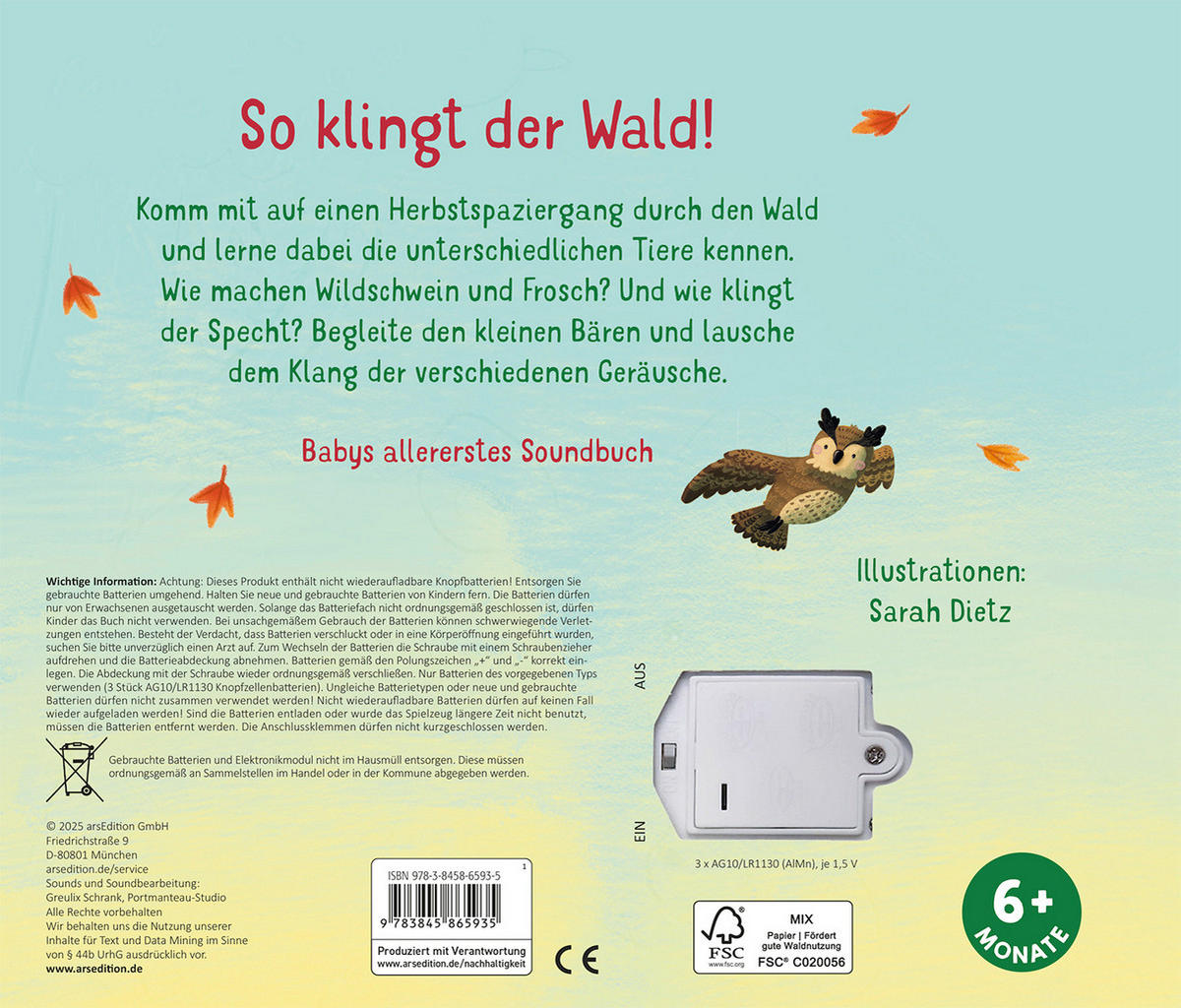 SOUNDBUCH Hör mal, so klingt der Wald  - Multicolor, Basics, Papier (20,6/17,4/1,7cm)