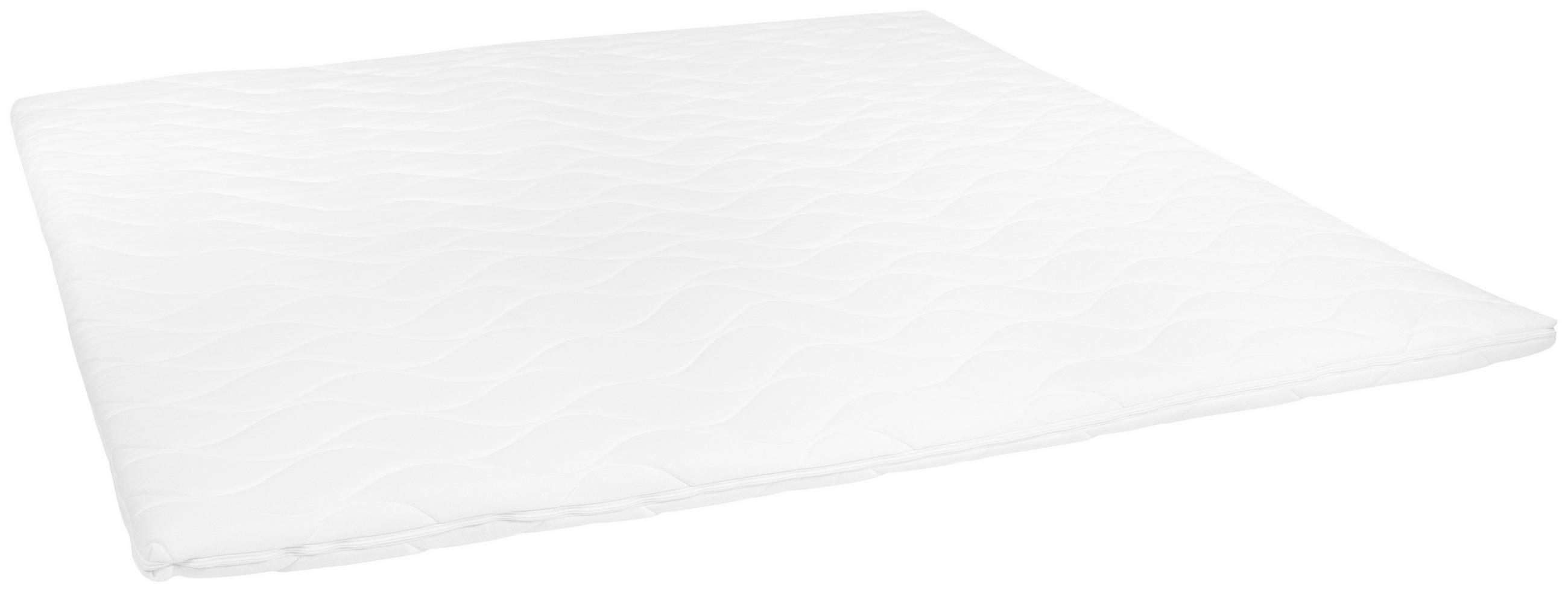 BÄDDMADRASS LATEX TOPPER 180/200 cm  höjd ca 6 cm  - vit, Modern, textil (180/200cm) - Livetastic
