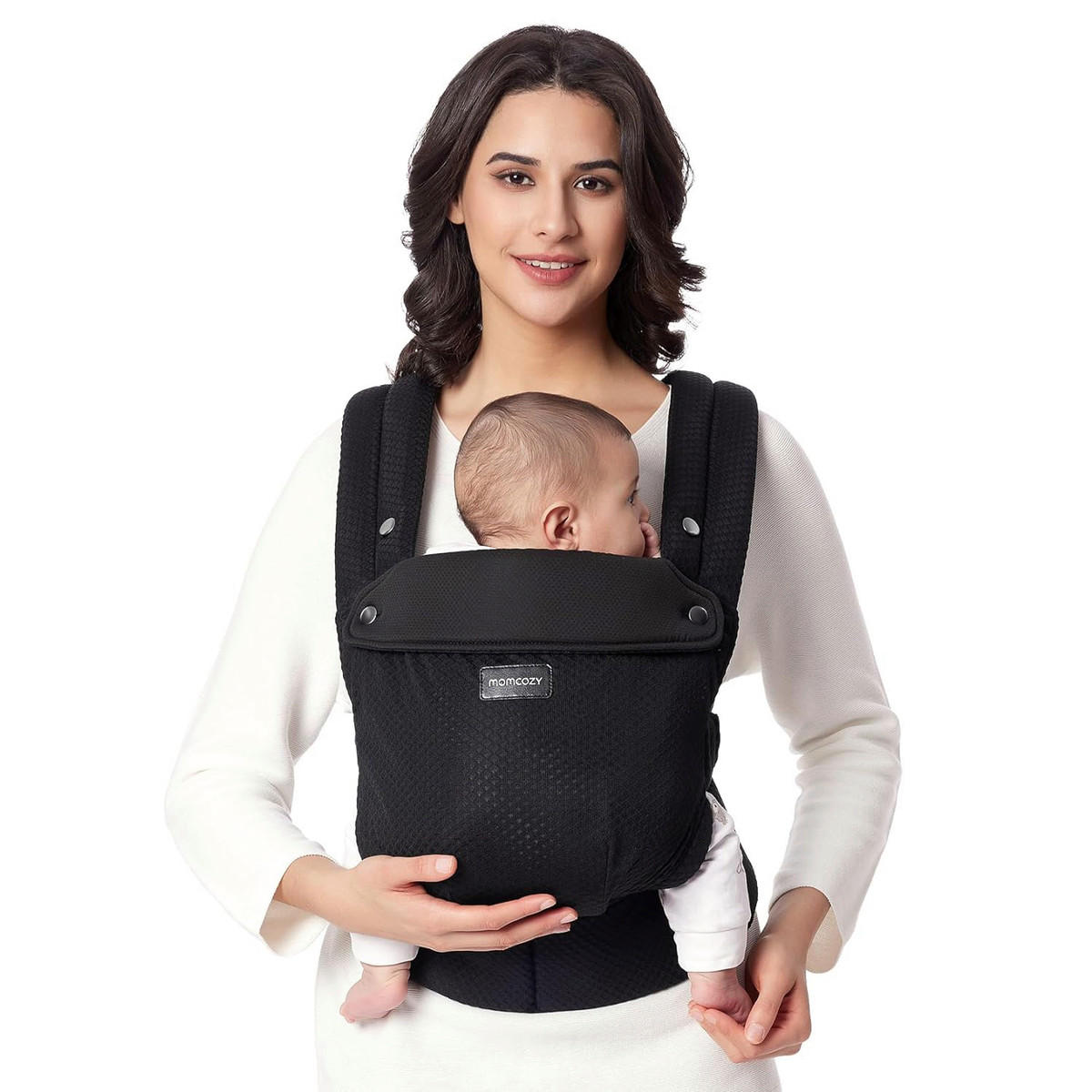 BABYTRAGE CARRIER AIR MESH  - Schwarz, Basics, Textil (16/31/14,5cm) - Momcozy