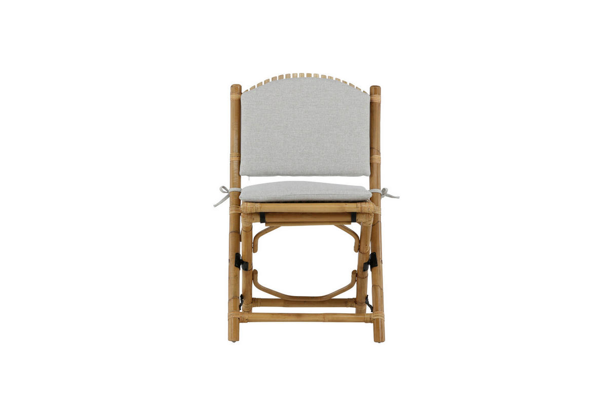 LOUNGESESSEL  - Braun/Grau, MODERN, Holz/Textil (54/93/63cm) - Gardenson