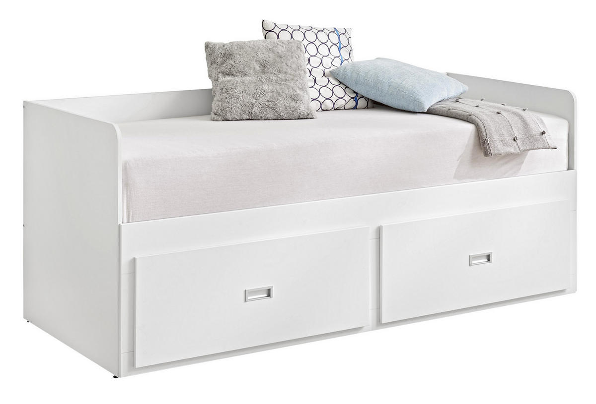 AUSZIEHBETT 80/200 cm,  in Matratze, Lattenrost, Bettschublade  - Kieferfarben, KONVENTIONELL (80/200cm) - Livetastic