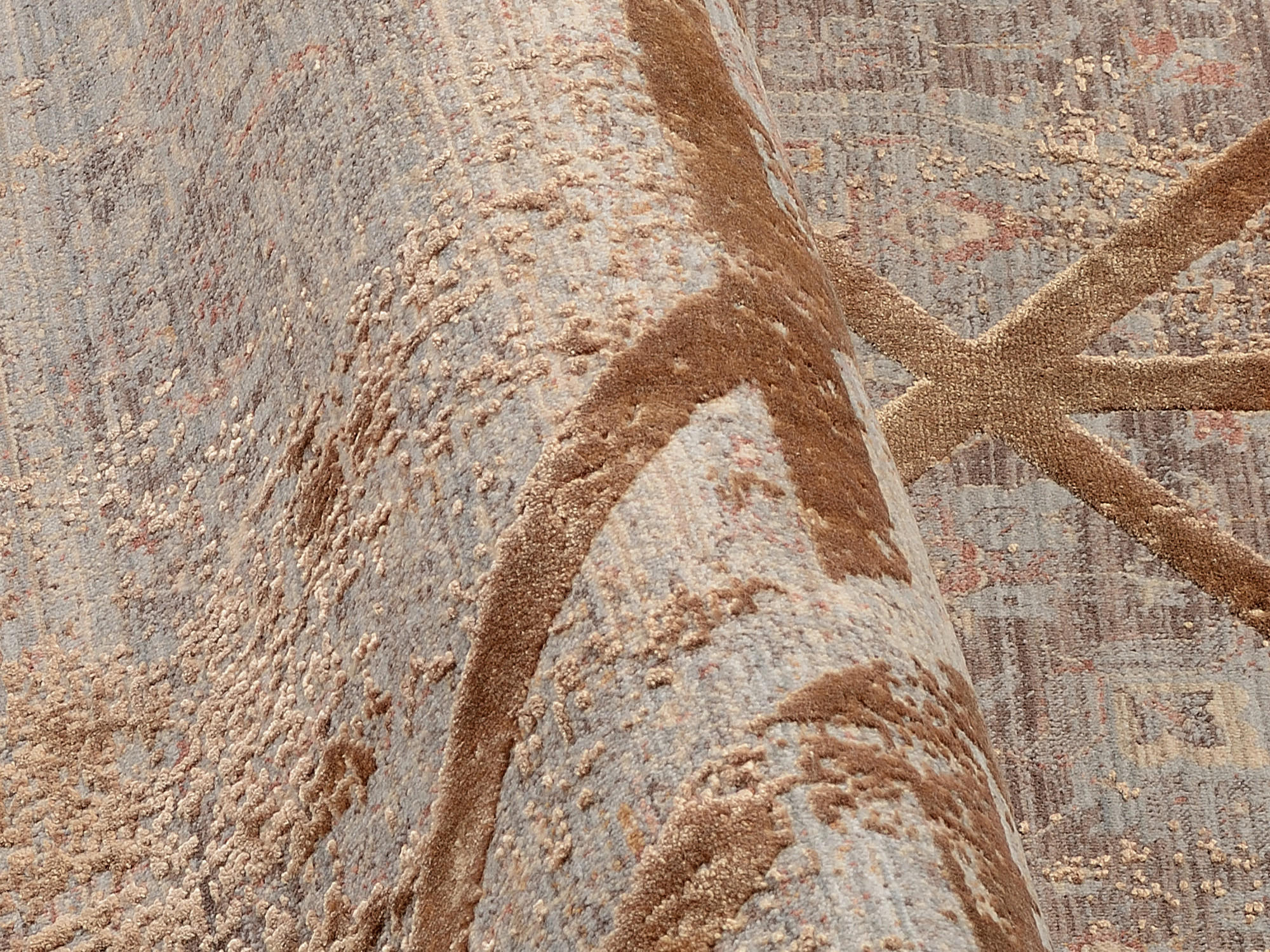 Thumbnail - Musterring Webteppich Arizona, Braun, Textil, Abstraktes, rechteckig, 80x150 cm, für Fußbodenheizung geeignet, pflegelei...