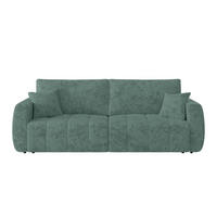 SCHLAFSOFA  mit Stoffauswahl Webstoff Petrol  - Petrol/Schwarz, MODERN, Holz/Textil (245/74-90/104cm) - MID.YOU