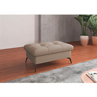 HOCKER in Textil Taupe  - Taupe/Schwarz, Konventionell, Textil/Metall (102/47/69cm) - Sit & More